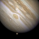 Jupiter Eclipsing Ganymede Jupiter Eclipsing Ganymede