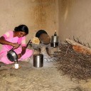 Indoor rural cooking in India