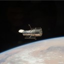 The Hubble telescope after repairs