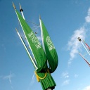 Saudi flags