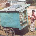 A solar powered shop in Bangladesh