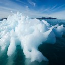 Arctic melting ice