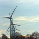 Dutch windmills performing a ballet