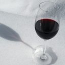 A glass of red wine