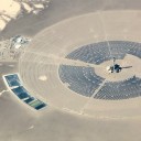 A concentrating solar power plant