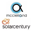 Jim McClelland and Solarcentury logos